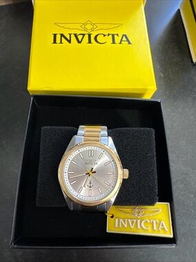 Invicta Silver and Gold Two-Tone Classic Dress Watch 49992